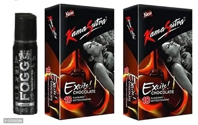 fogg charm 25ml Perfume  7 chocolate flover condoms - 20 sheets -pack of 3