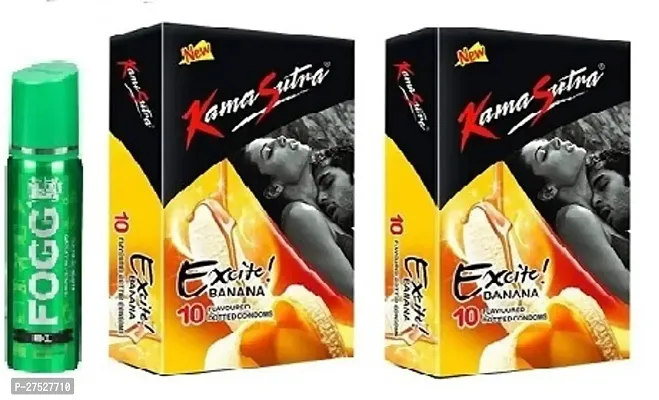 Fogg nice 25ml  kamasutra banana 2 pics -20 sheets ( pack of 3 )-thumb0