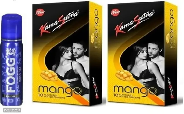 Fogg Relish 25ml  kamasutra mango 2 pics-20 sheets ( pack of 3 )