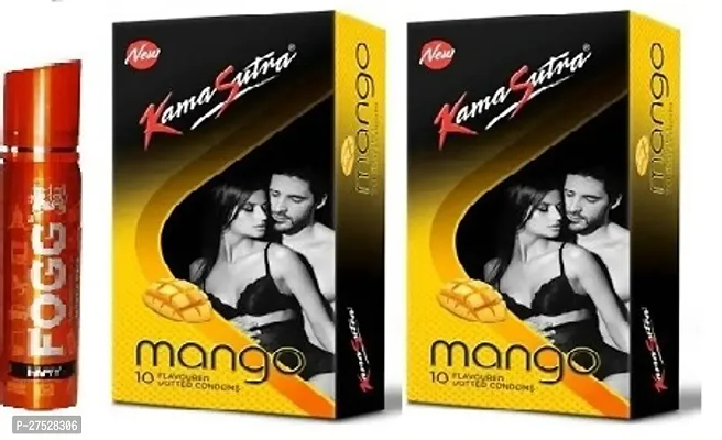 Fogg happy 25ml  kamasutra mango 2 pics -20 sheets ( pack of 3 )