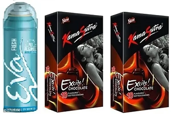 Eva Fresh 40Ml Chocolate 2 Pics -20 Sheets ( Pack Of 3 )