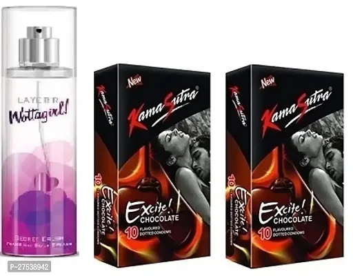 Secret Cursh 60Ml Perfume  Kamasutra Chocolate 2 Pics-20 Sheets ( Pack Of 3 )