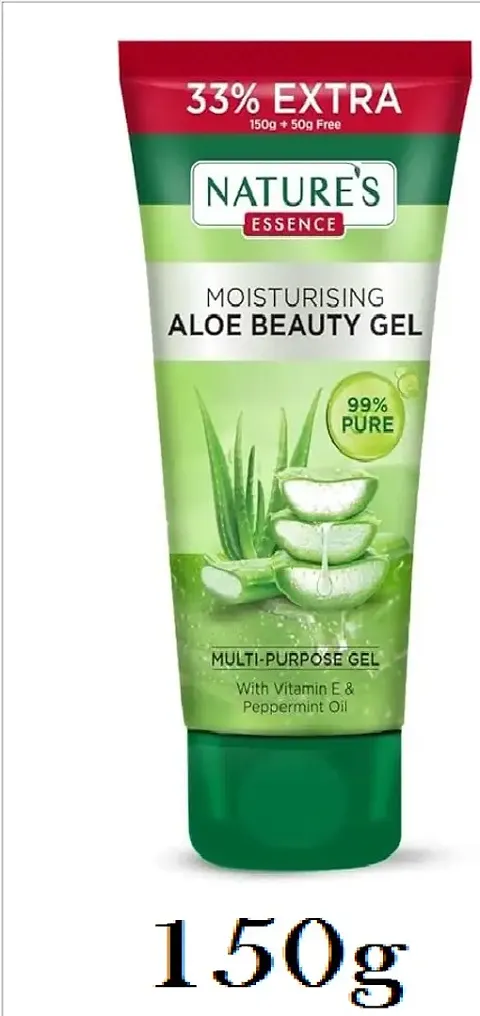 Nature's Essence Moisturising Aloe Beauty Gel with Vitamin E and Peppermint Oil