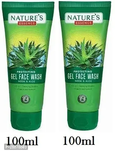 Nature's Essence Anti Acne Pimple Prevention Neem  Aloevera Facewash All Type Skin 100 +100ml