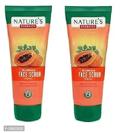 Nature's Essence Flawless Papaya Face Scrub, 50g -for women ( pack of 2 )-thumb0