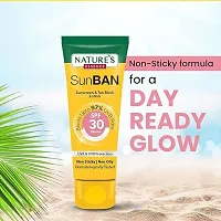 NATURES ESSENCE Sun Ban SPF 30 PA+++ Sunscreen  Tan Block Lotion For All Skin Type, 30ml-thumb1