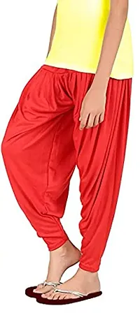 Pink You Fashion - Stylish Semi Patiala for Girls (5-13 Years) | Easy and Comfy to Wear (11 Years, Tomato Red)-thumb1