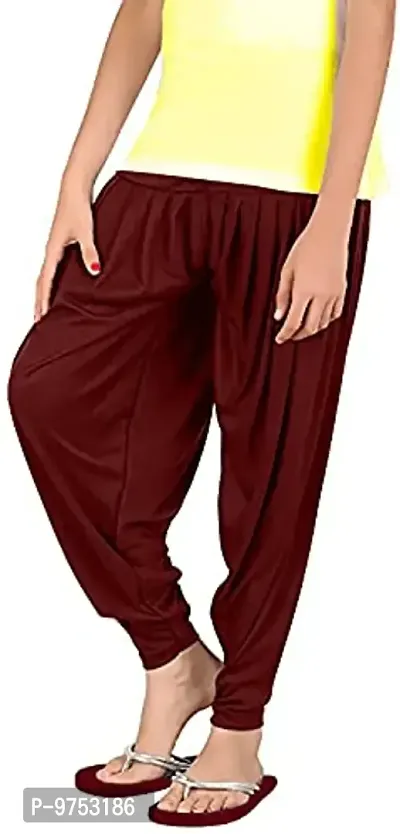 Pink You Fashion - Stylish Semi Patiala for Girls (5-13 Years) | Easy and Comfy to Wear (10 Years, Maroon)