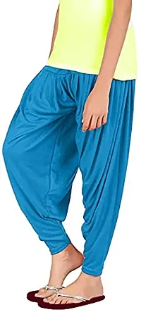 Pink You Fashion - Stylish Semi Patiala for Girls (5-13 Years) | Easy and Comfy to Wear (7 Years, Turquoise Blue)-thumb1