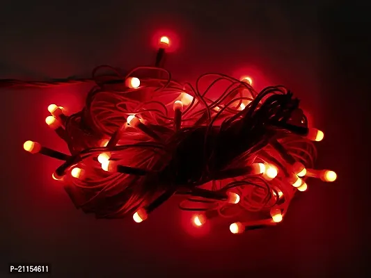 Home Harmony 50LED 15 M Red Fairy String Lights with 2 pin Plug for Kids Room Birthday Party Home Indoor Outdoor Diwali Christmas Decoration (15m Red String)