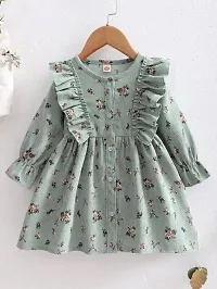 PAMBERSTON Toddler Kids Infant Baby Girls Spring Fall Dress Casual Long Sleeve Floral Printed-thumb1