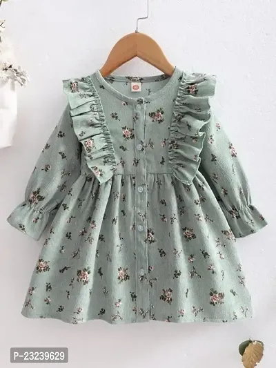 PAMBERSTON Toddler Kids Infant Baby Girls Spring Fall Dress Casual Long Sleeve Floral Printed-thumb2