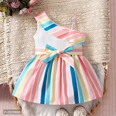 PAMBERSTON Tutu Dresses for Toddler Girls Toddler Infant Kids Baby Girls Summer Girl's Rainbow Striped Dress Children's-thumb4