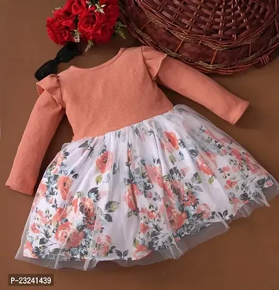 PAMBERSTON Baby Girl Dress Toddler Dress Long Sleeve Infant Casual Dress Ruffle Print Clothes Baby Girls Clothing-thumb3