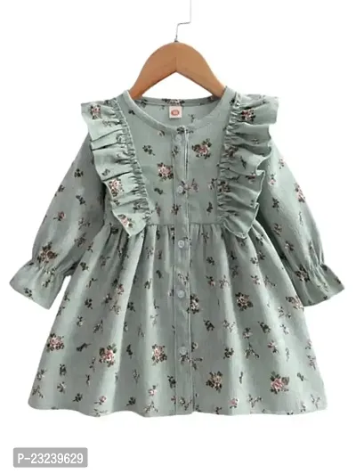 PAMBERSTON Toddler Kids Infant Baby Girls Spring Fall Dress Casual Long Sleeve Floral Printed-thumb0