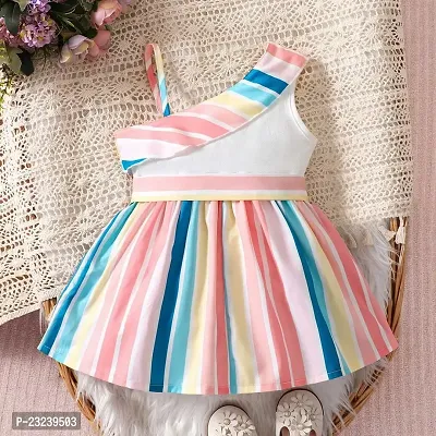 PAMBERSTON Tutu Dresses for Toddler Girls Toddler Infant Kids Baby Girls Summer Girl's Rainbow Striped Dress Children's-thumb5