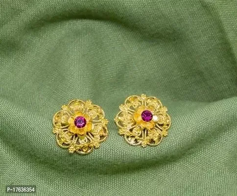 Golden Brass  Ear Cuff Earrings For Women-thumb0