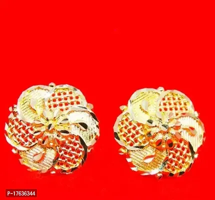 Golden Brass  Ear Cuff Earrings For Women