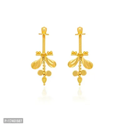 Traditional Gold Platted Maharashtrian Bugadi Earrings Collection-thumb3