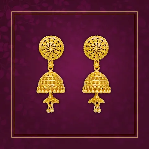 Traditional Platted Premium Jumkhi Earrings