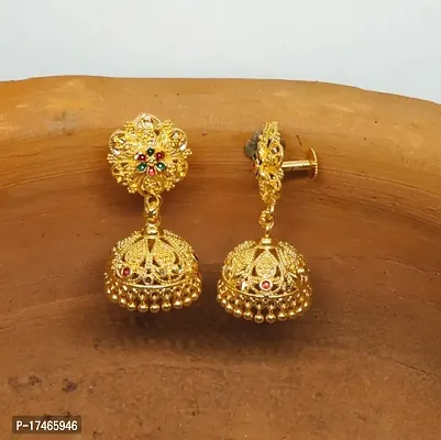 Traditional Gold Platted Premium Jumkhi Earrings-thumb0