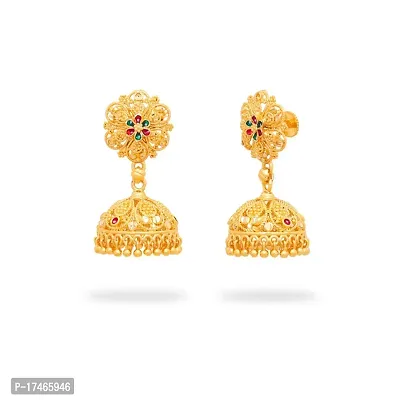 Traditional Gold Platted Premium Jumkhi Earrings-thumb2