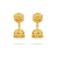 Traditional Gold Platted Premium Jumkhi Earrings-thumb1