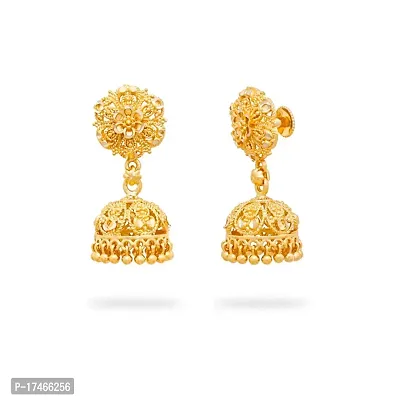 Traditional Gold Platted Premium Jumkhi Earrings-thumb3