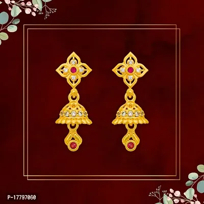 Traditional Gold Platted New Jumkhi Earrings Collection-thumb0
