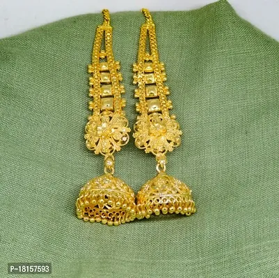 Traditional Gold Platted Kaanchain Earrings Collection-thumb0