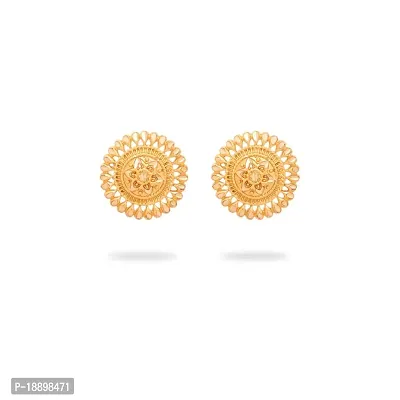 Traditional Gold Platted Stud Earrings Collection-thumb0