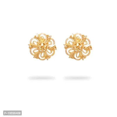 Traditional Gold Platted Stud Earrings Collection-thumb0