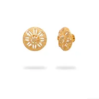 Traditional Gold Platted Stud Earrings Collection-thumb1