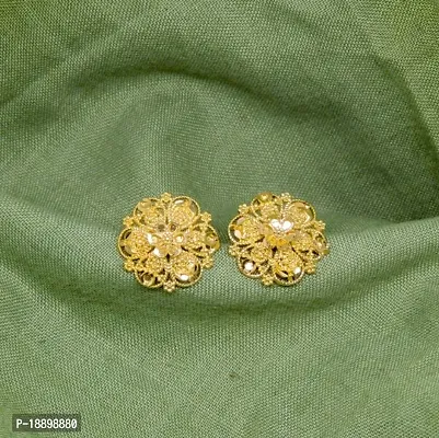 Traditional Gold Platted Stud Earrings Collection-thumb3