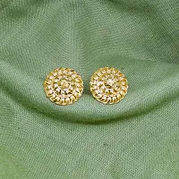 Traditional Gold Platted Stud Earrings Collection-thumb2