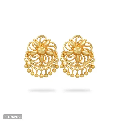 Traditional Gold Platted Stud Earrings Collection-thumb0