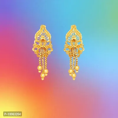 Traditional Gold Platted Drop  Earrings Collection-thumb0