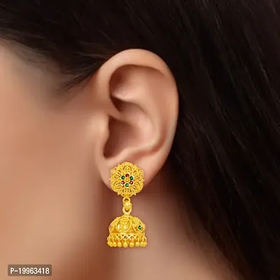 Traditional Gold Platted jumkhi Earrings-thumb3