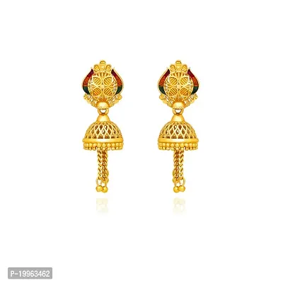 Traditional Gold Platted jumkhi Earrings-thumb0