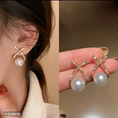 Elegant Pearl Earrings For Women-thumb0