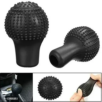 Car Gear Knob Cover Anti-Scratch Universal Fit Silicon-thumb0