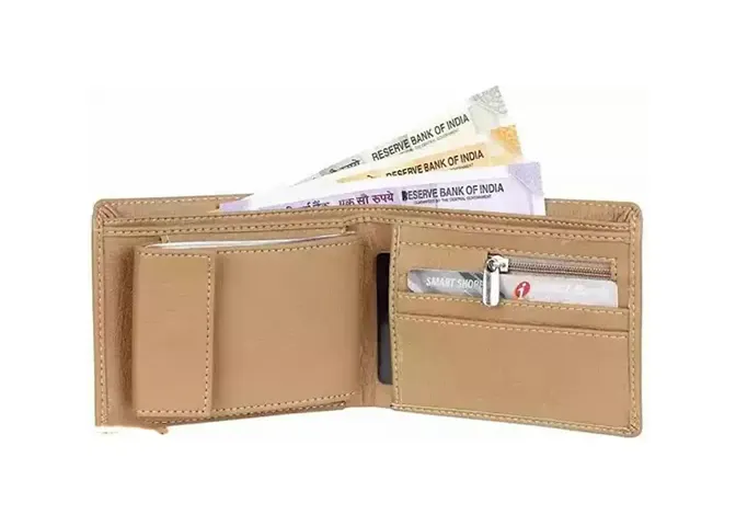 Reliable PU Two Fold Wallet For Men