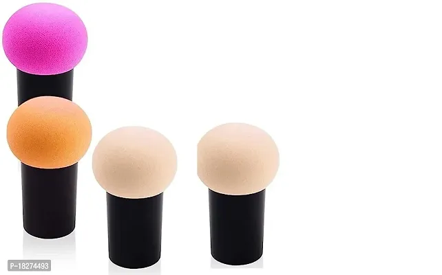 Pink Shimmer Professional Stick Beauty Blender With Storage Case - Pack Of 4-thumb0