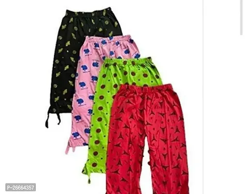 Charming Multicoloured Cotton Printed Track Pant For Boys-Pack Of 4-thumb0