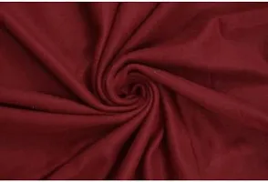 Neeshaa? Plain Polar Single Bed AC Fleece Blanket/Bedsheet (Size:- 228 x 152 cm, Red)-thumb2