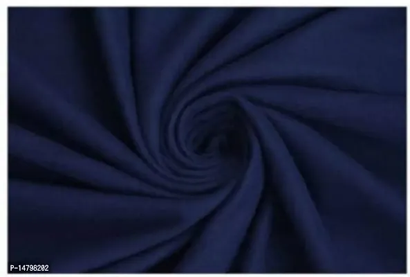 Neeshaa? All Season Solid/Plain Light Weight Polar Fleece Single Bed Blanket (152 x 228 cm, Blue)-thumb3