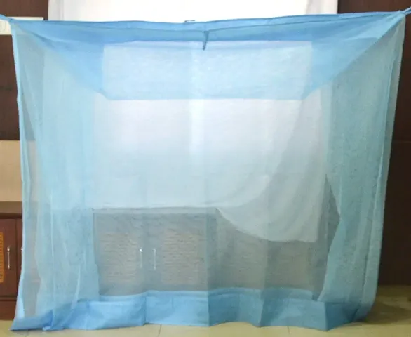 Sleeping Foldable Polyester Double Bed Mosquito Net, Protects Against Mosquito Bites
