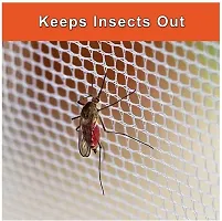 Neekshaa Mosquito Net for Double Bed Nylon Mosquito Net for Baby | Bedroom | Family_Size-6x6 FT_Color-Orange-thumb2