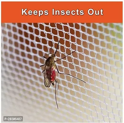 Neekshaa Mosquito Net for Double Bed Nylon Mosquito Net for Baby | Bedroom | Family_Size-6x6 FT_Color-Orange-thumb3