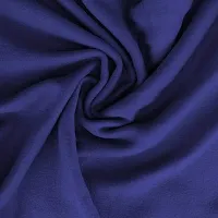 Neekshaa All Season Plain/Solid Light Weight Polar Fleece Single Bed Blanket (152 x 228 cm, Blue)-thumb1